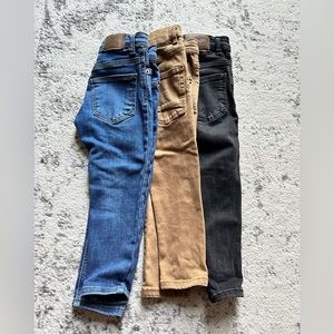3 pairs of Zara toddler skinny jeans
